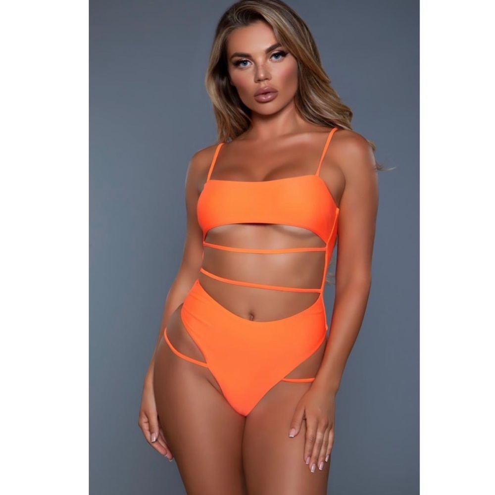NWT BE WICKED Venetia Swimsuit One Piece - Orange
